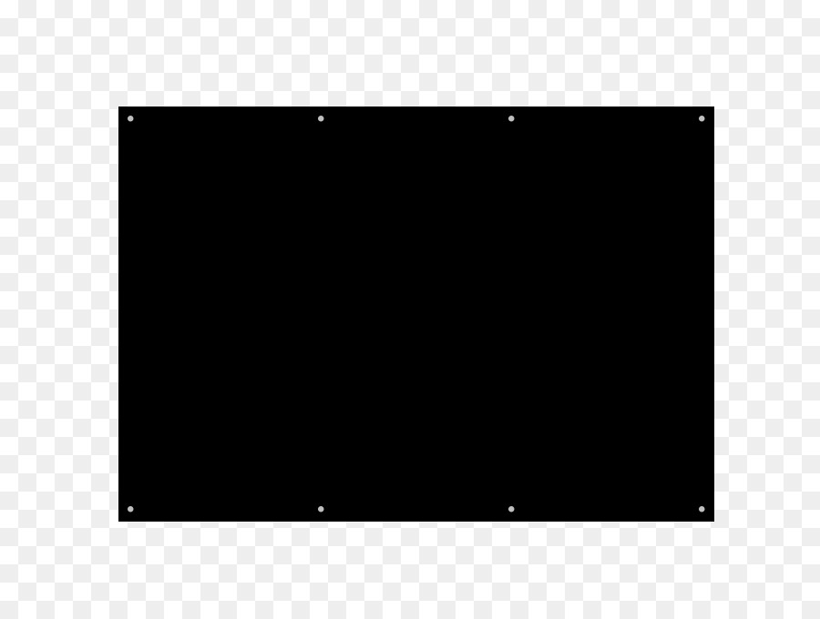 Rectangulaire Noir，Solide PNG