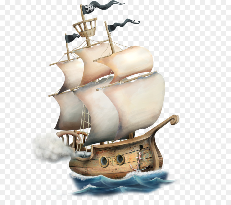 Bateau Pirate，Voiles PNG