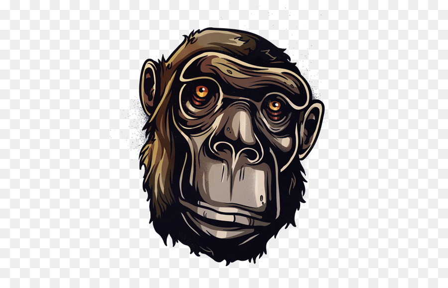 Illustration De Singe，Dessin PNG