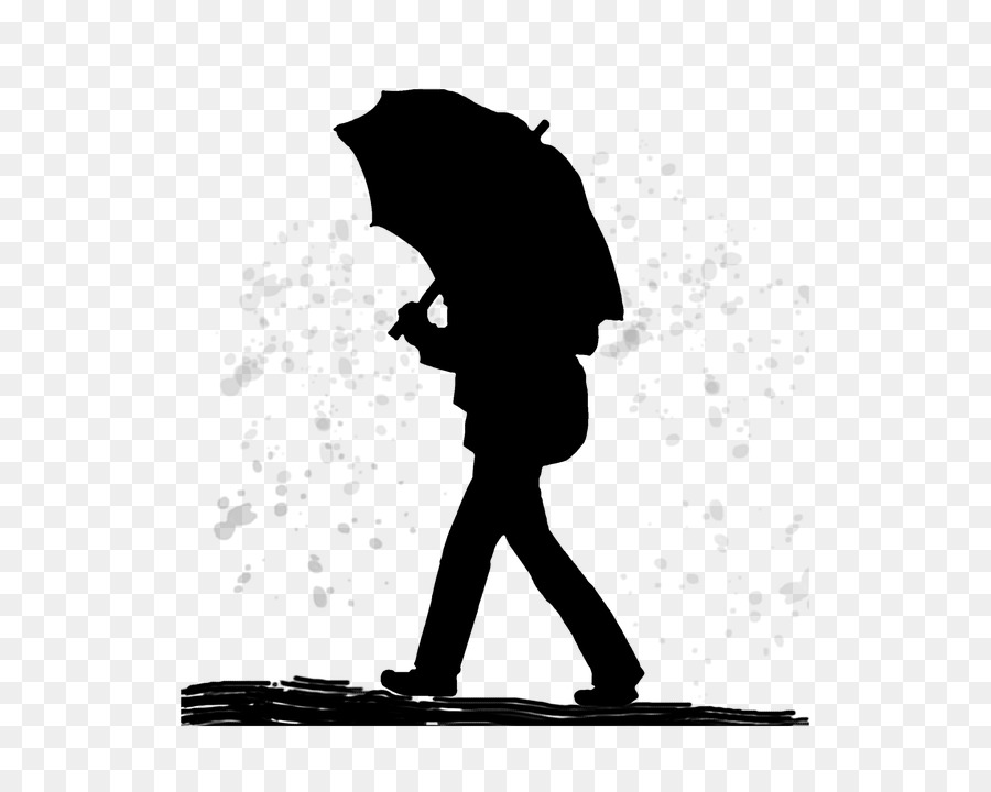 Personne Avec Parapluie，Pluie PNG