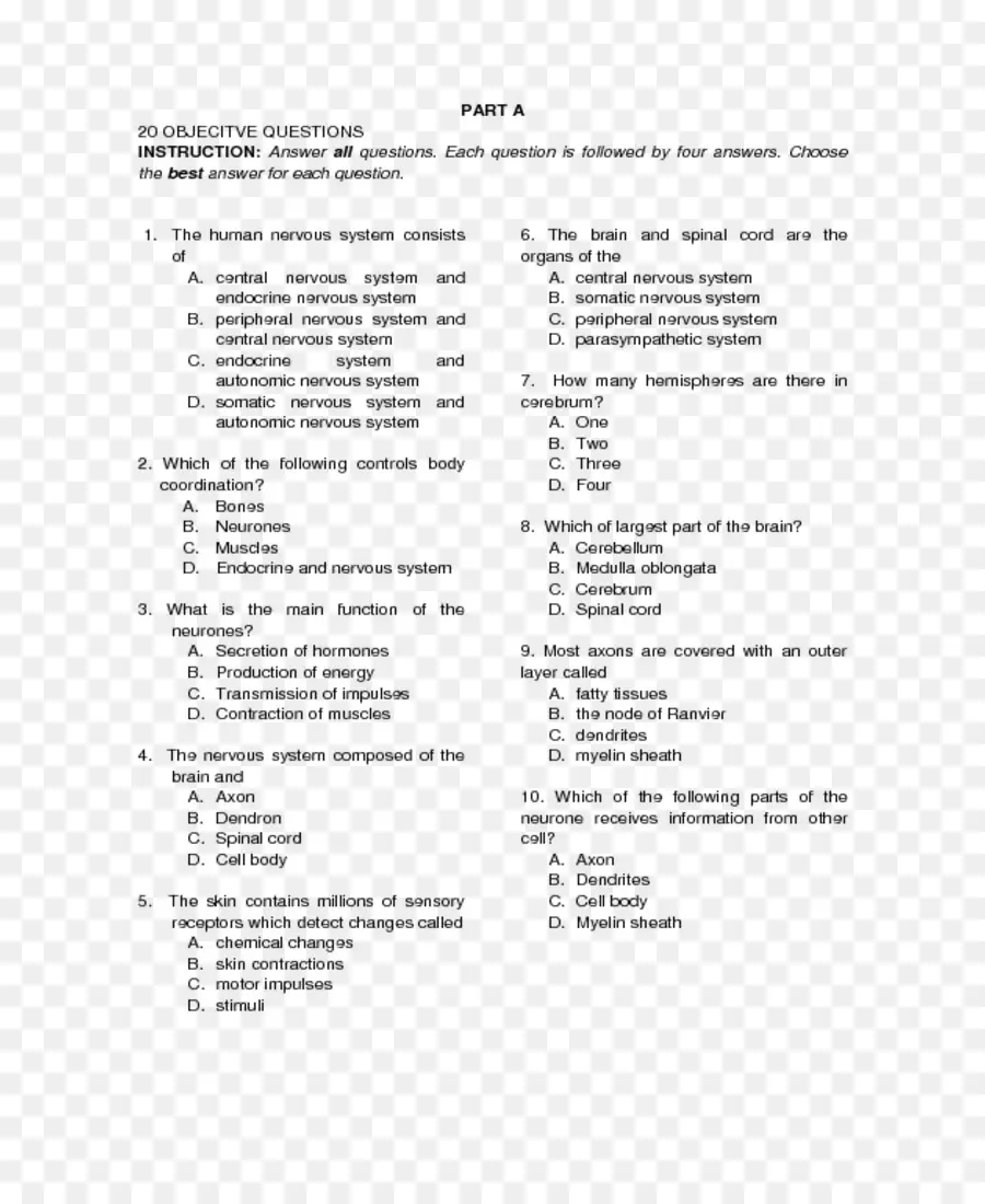 Document De Questions，Examen PNG