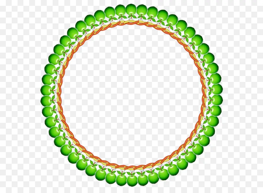 Cadre De Cercle Vert，Décoratif PNG