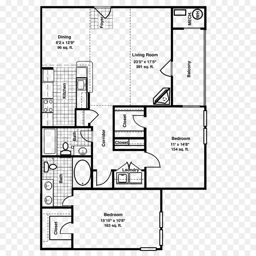 Plan D'étage De L'appartement，Mise En Page PNG