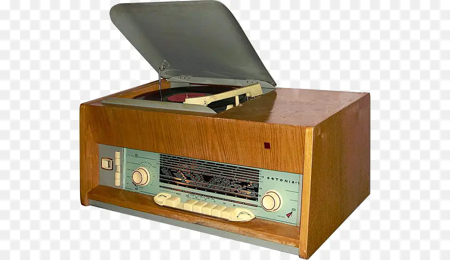 Radio Vintage，En Bois PNG