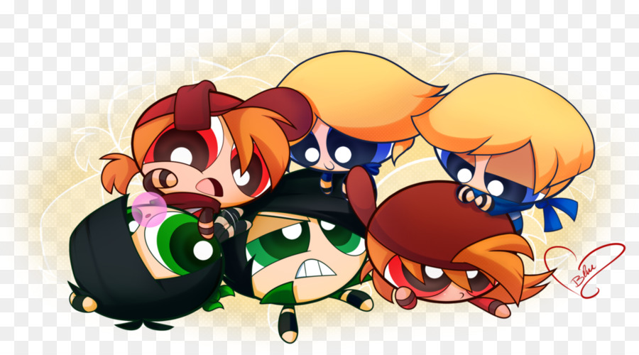 Personnages De Dessins Animés，Filles Powerpuff PNG