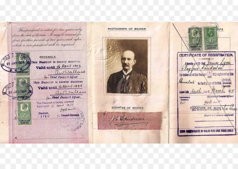 Des Années 1920，Passeport Britannique PNG