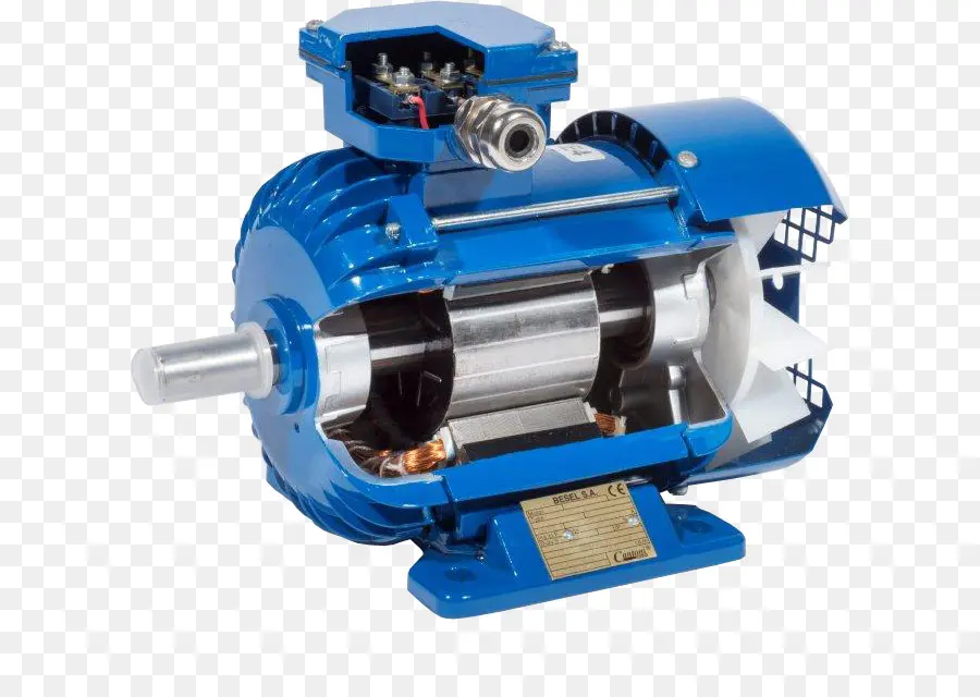 Moteur électrique Bleu，Machine PNG