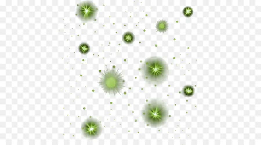 Particules Vertes，Briller PNG