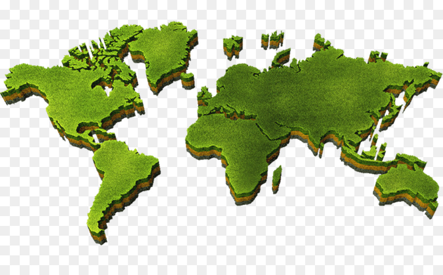 Carte Du Monde Verte，Monde PNG