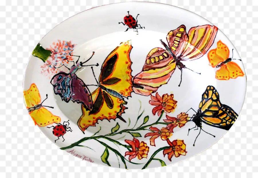 Assiette Papillon，Papillon PNG