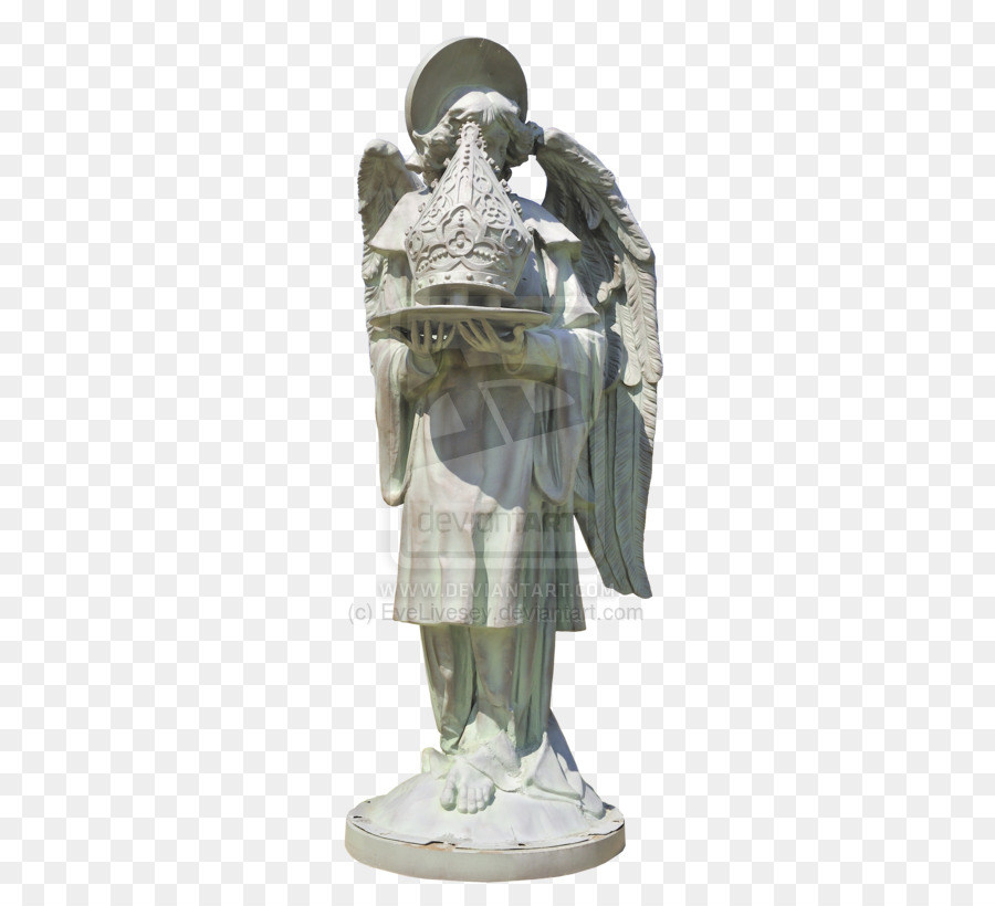 Statue，Ange Avec La Couronne D épines PNG