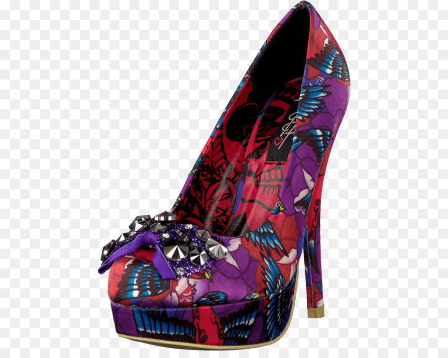 Talon Haut Violet，Chaussure PNG