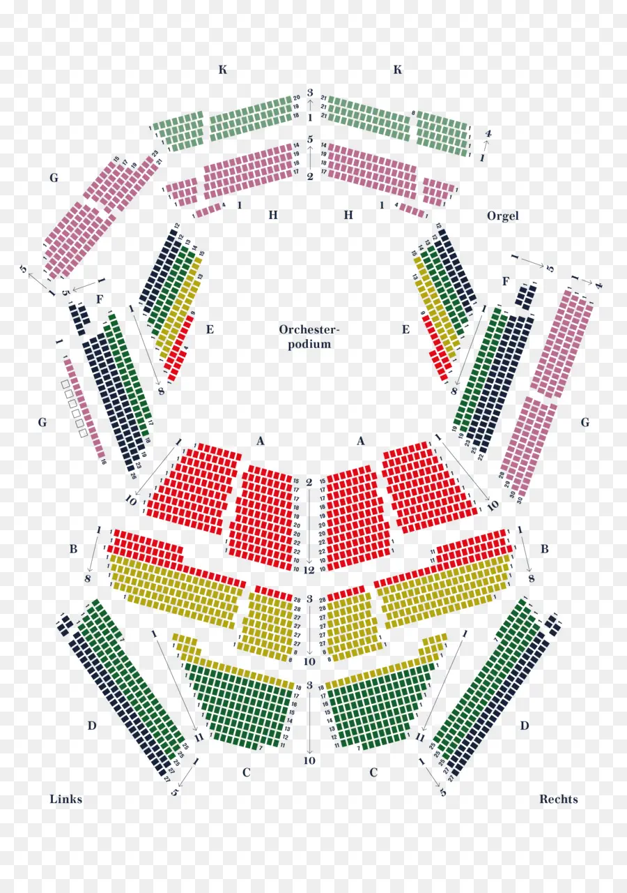 Plan De Salle，Sièges PNG