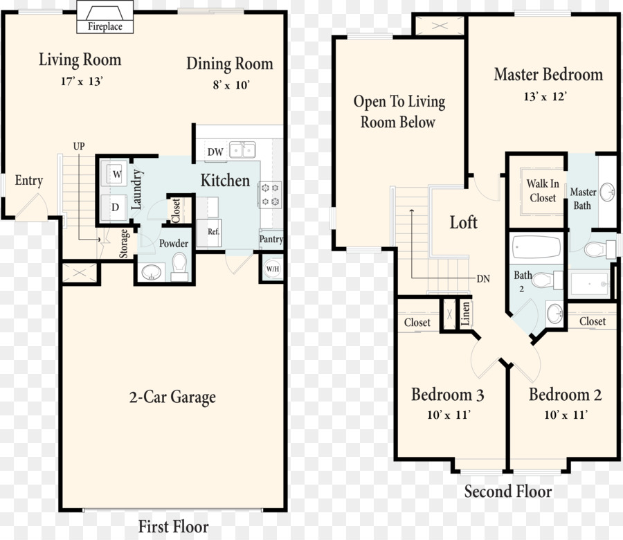 Plan D étage，Maison PNG