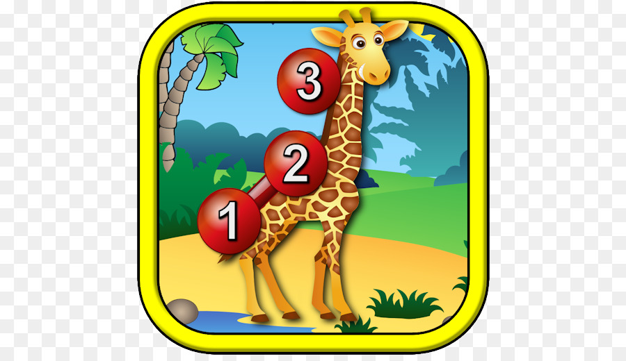 Girafe，Enfants Animaux Relier Les Points PNG