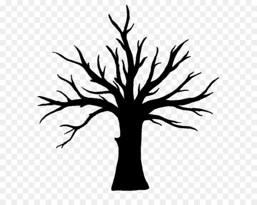 Silhouette D'arbre，Usine PNG