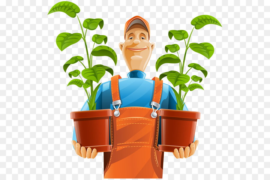 Jardinier Avec Des Plantes，Plantes PNG