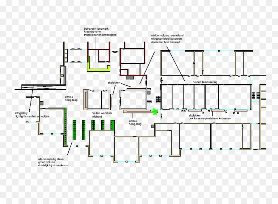 Plan D étage，L Architecture PNG