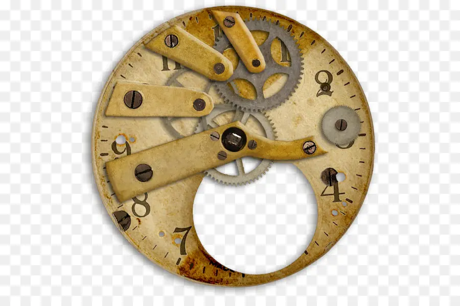 Mécanisme D'horloge Vintage，Engrenages PNG