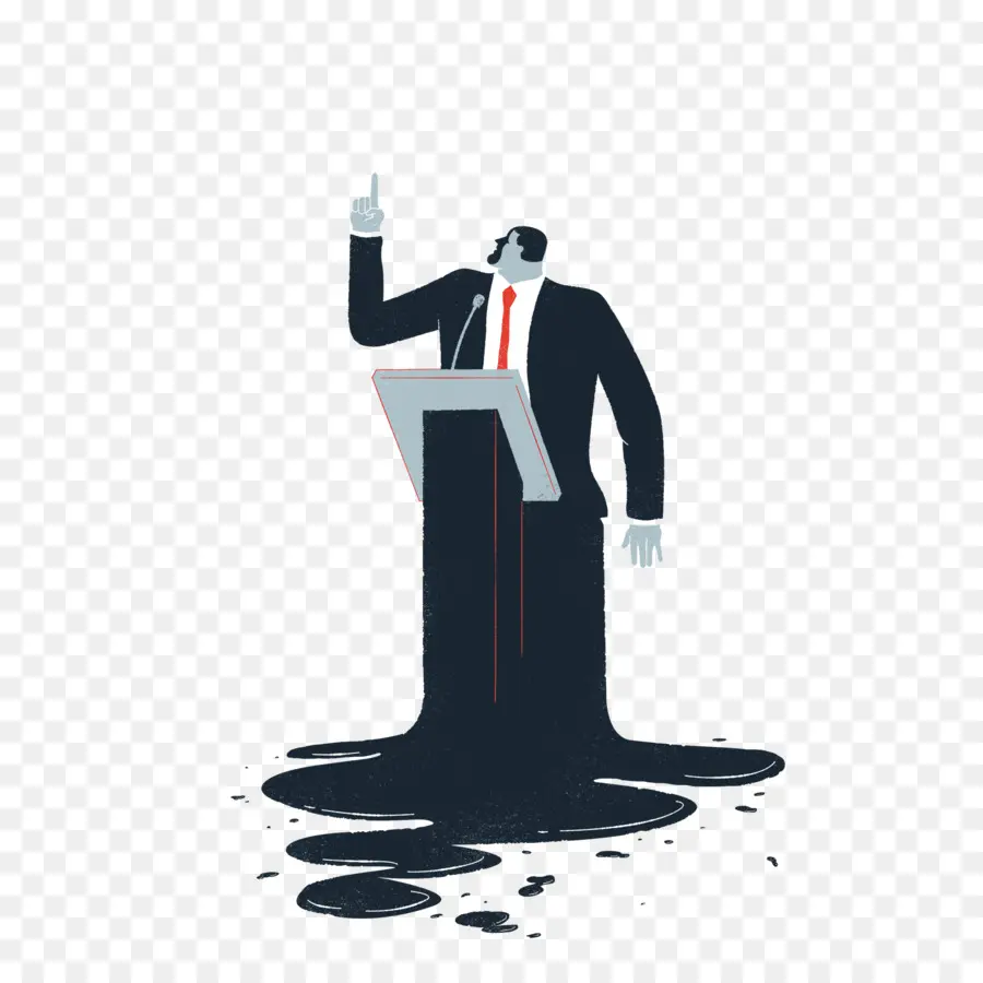 Homme Au Podium，Microphone PNG