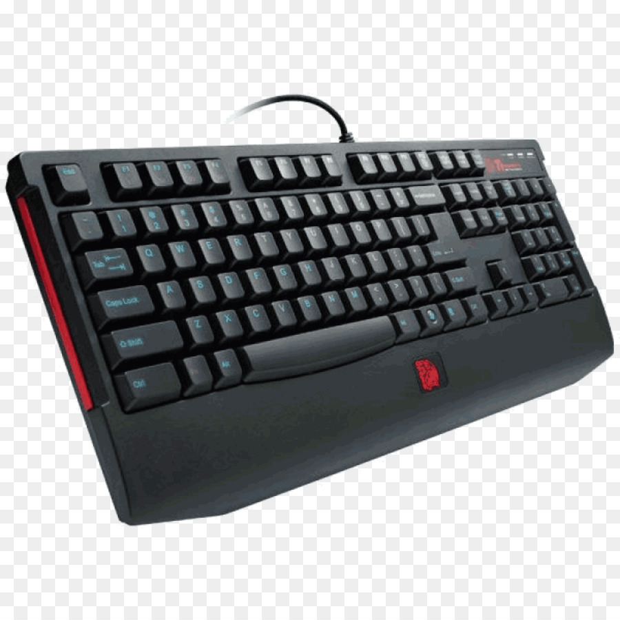 Clavier Noir，Rétroéclairage Rouge PNG