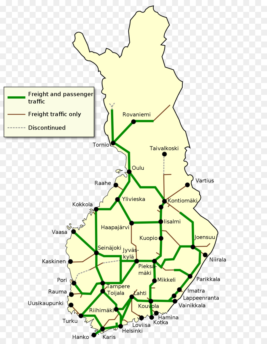 Le Transport Ferroviaire，La Finlande PNG