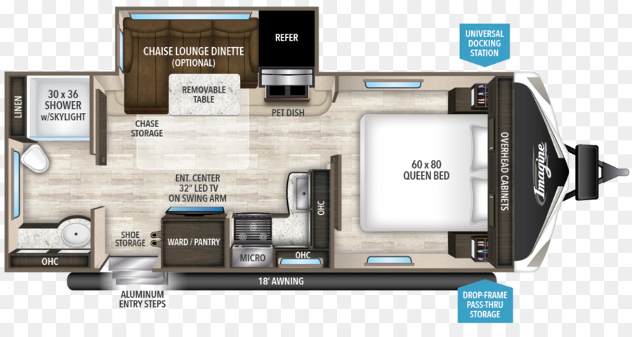 Plan D'étage Du Camping Car，Mise En Page PNG