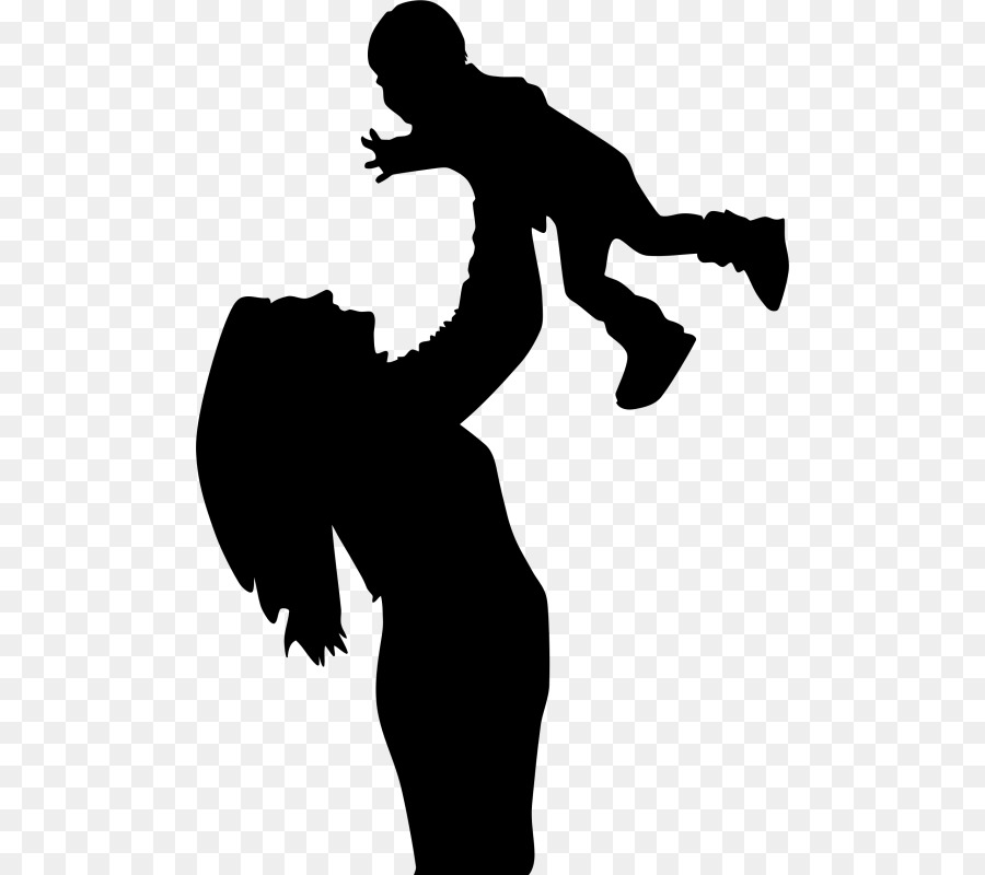 Silhouette De Mère Et D'enfant，Mère PNG