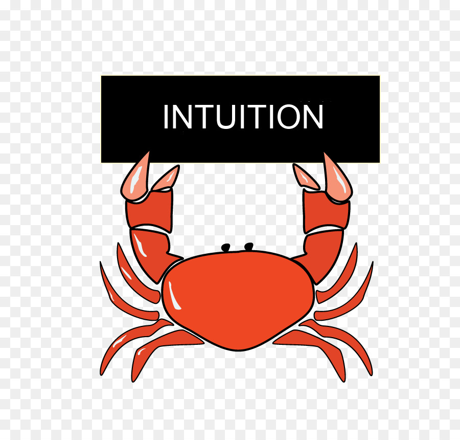 Crabe Avec Signe D'intuition，Crustacé PNG