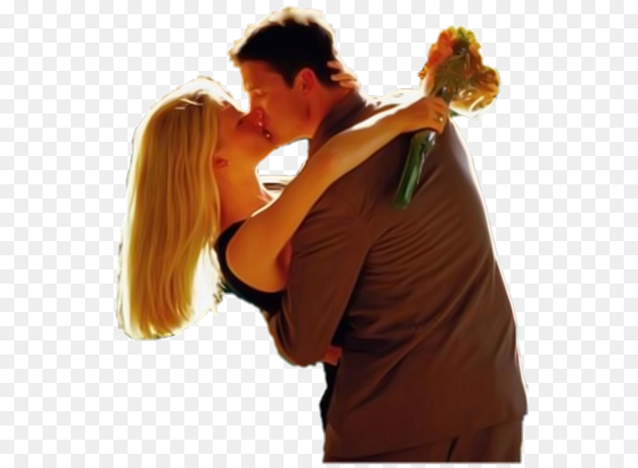 Couple S'embrassant，Fleurs PNG