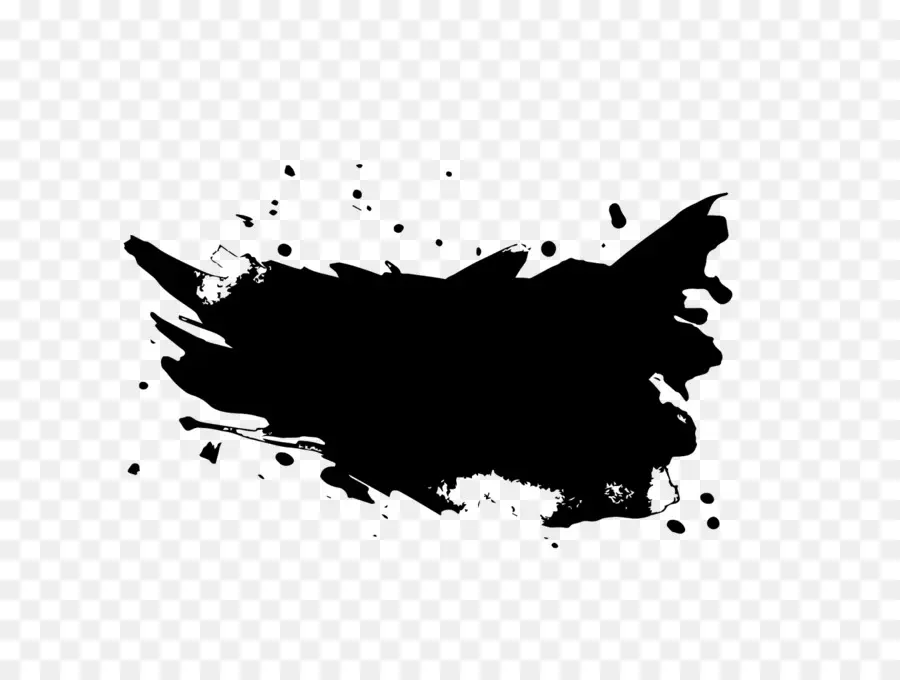 Tache D'encre，Noir PNG