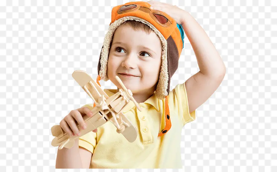 Enfant Avec Avion Jouet，Garçon PNG