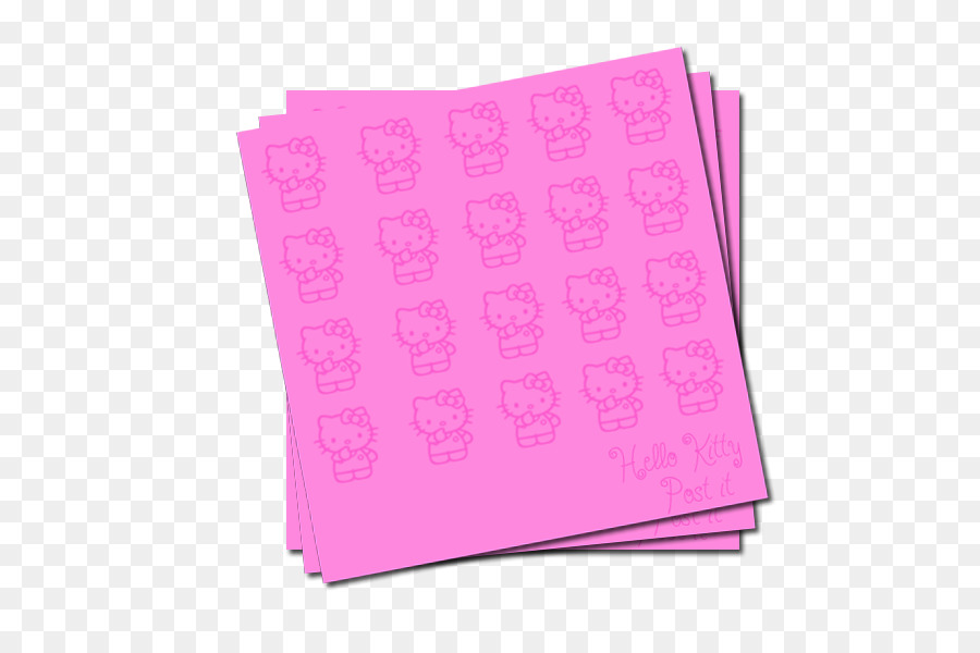 Post It Hello Kitty，Rose PNG