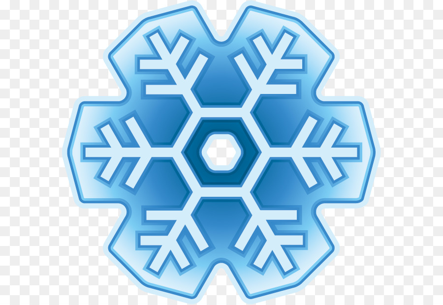 Flocon De Neige Bleu，Hiver PNG