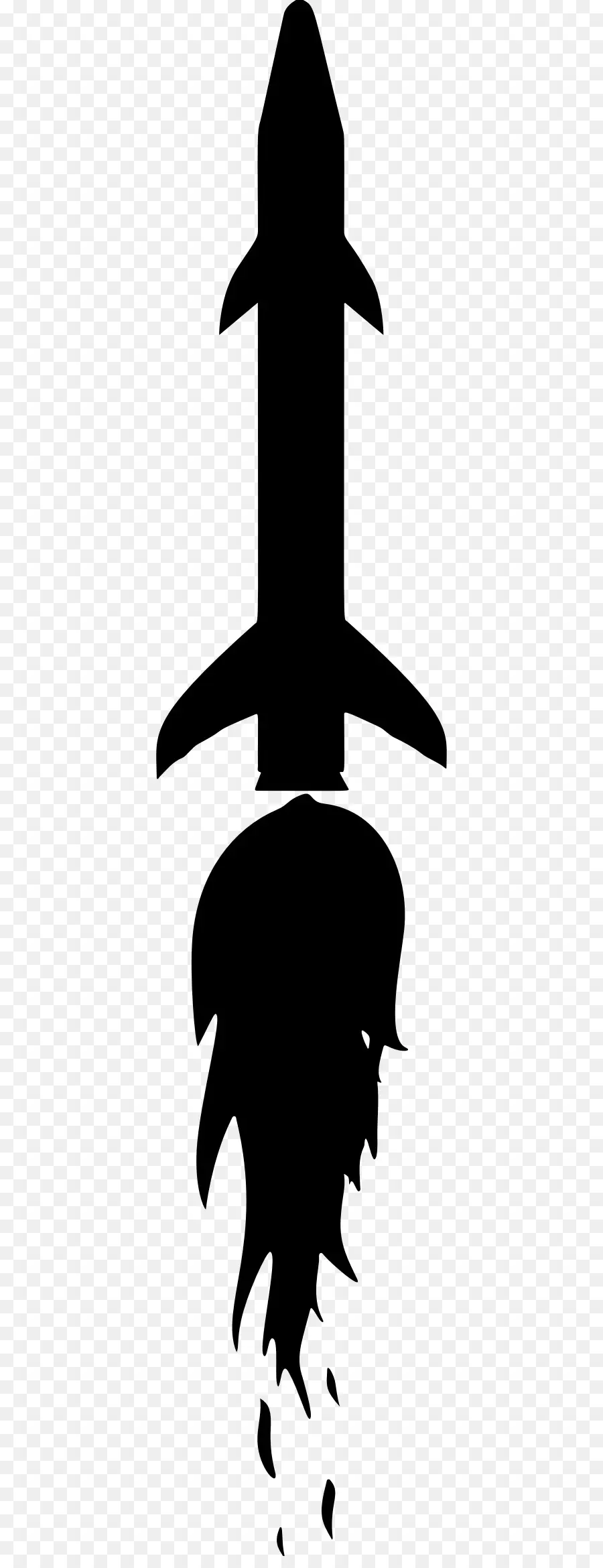 Silhouette，Fusée PNG