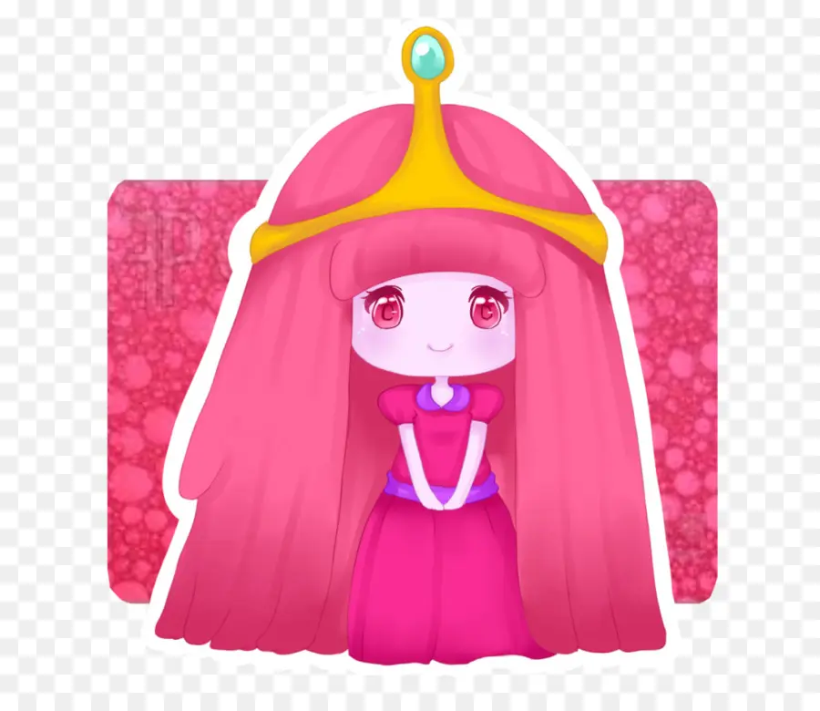 Princesse De Dessin Animé，Robe Rose PNG