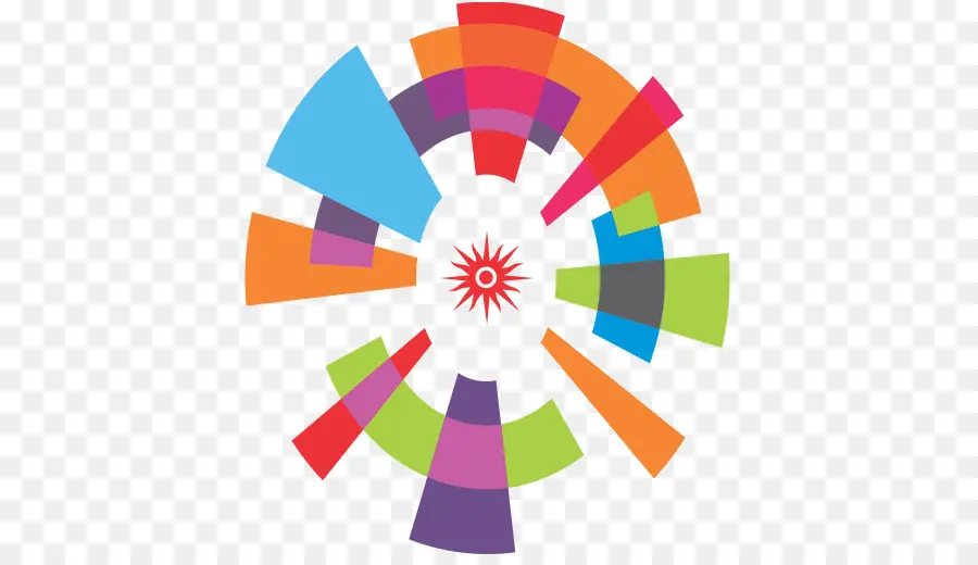 Roue Colorée，Modèle PNG