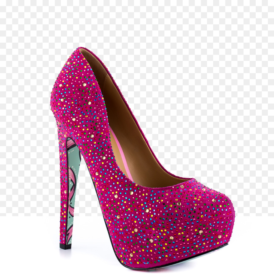 Talon Haut Rose，Chaussure PNG