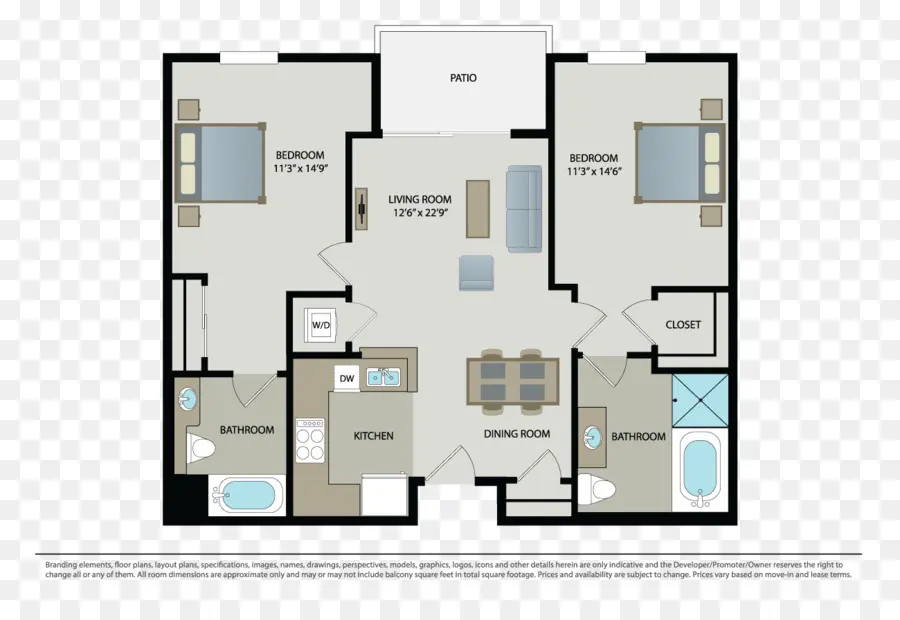 Plan D'étage De L'appartement，Mise En Page PNG