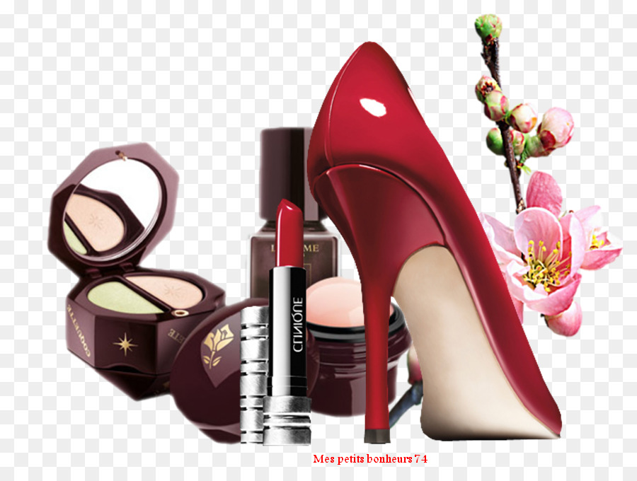 Cosmétiques Et Talons Hauts，Se Maquiller PNG