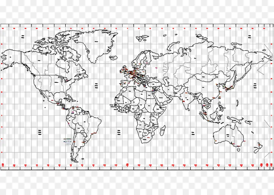 Carte Des Fuseaux Horaires Du Monde，Monde PNG