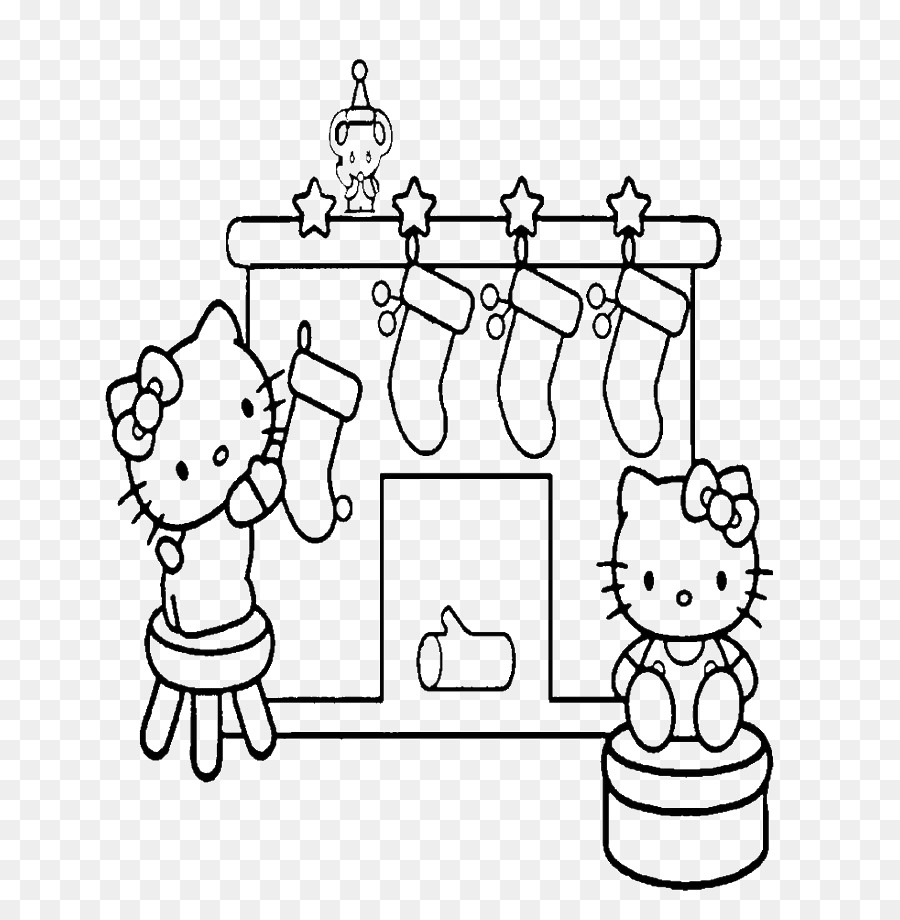 Livre De Coloriage Hello Kitty Noel Png Livre De Coloriage Hello Kitty Noel Transparentes Png Gratuit