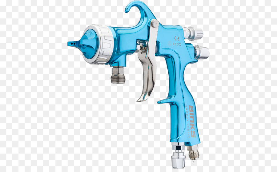 Pistolet à Peinture，Bleu PNG