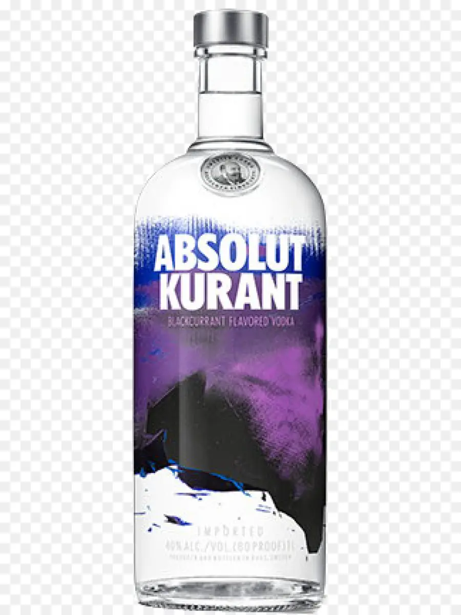 Vodka Absolut Kurant，Alcool PNG