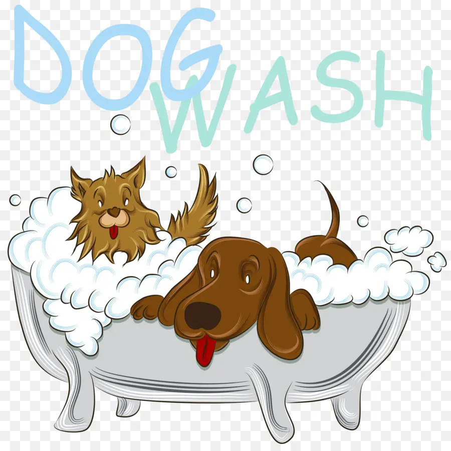 Chiens Dans La Baignoire，Bain PNG