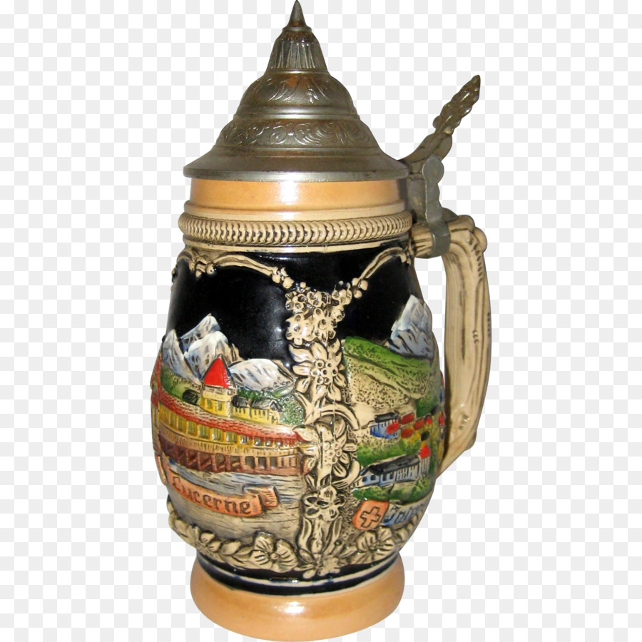 Bière Stein，Poterie PNG