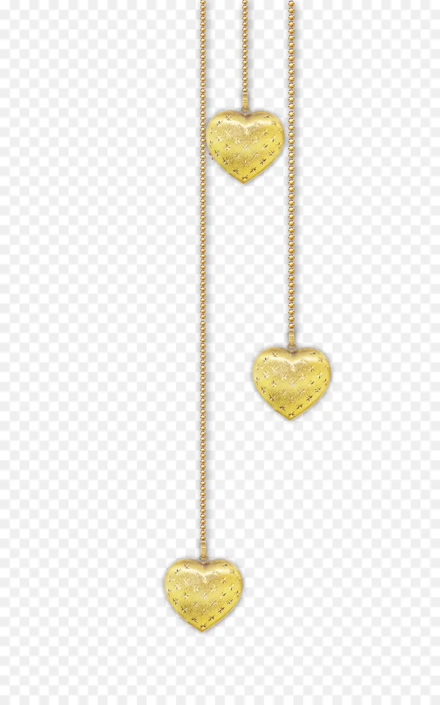 Coeurs D'or，Suspendu PNG