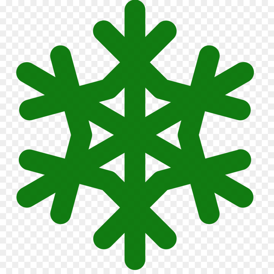 Flocon De Neige Vert，Hiver PNG