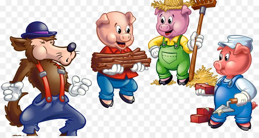 Les Trois Petits Cochons Et Le Loup，Les Porcs PNG