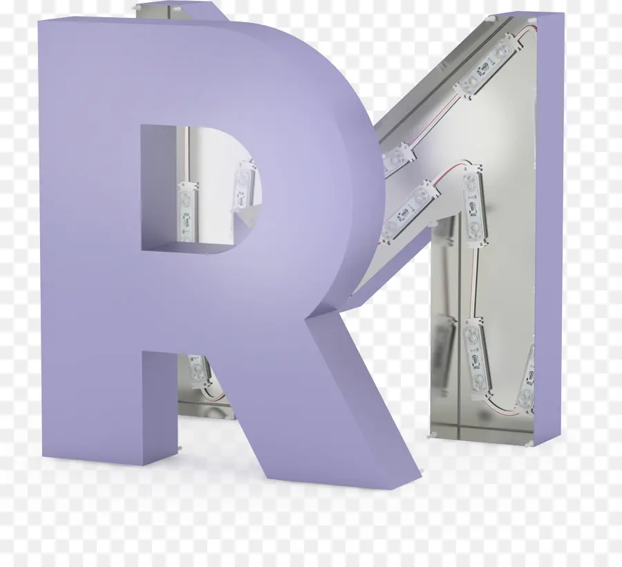 Lettre R，Violet PNG